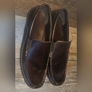 Cole Haan Tucker Venetian Slip On Loafer Shoes 14W Brown Leather